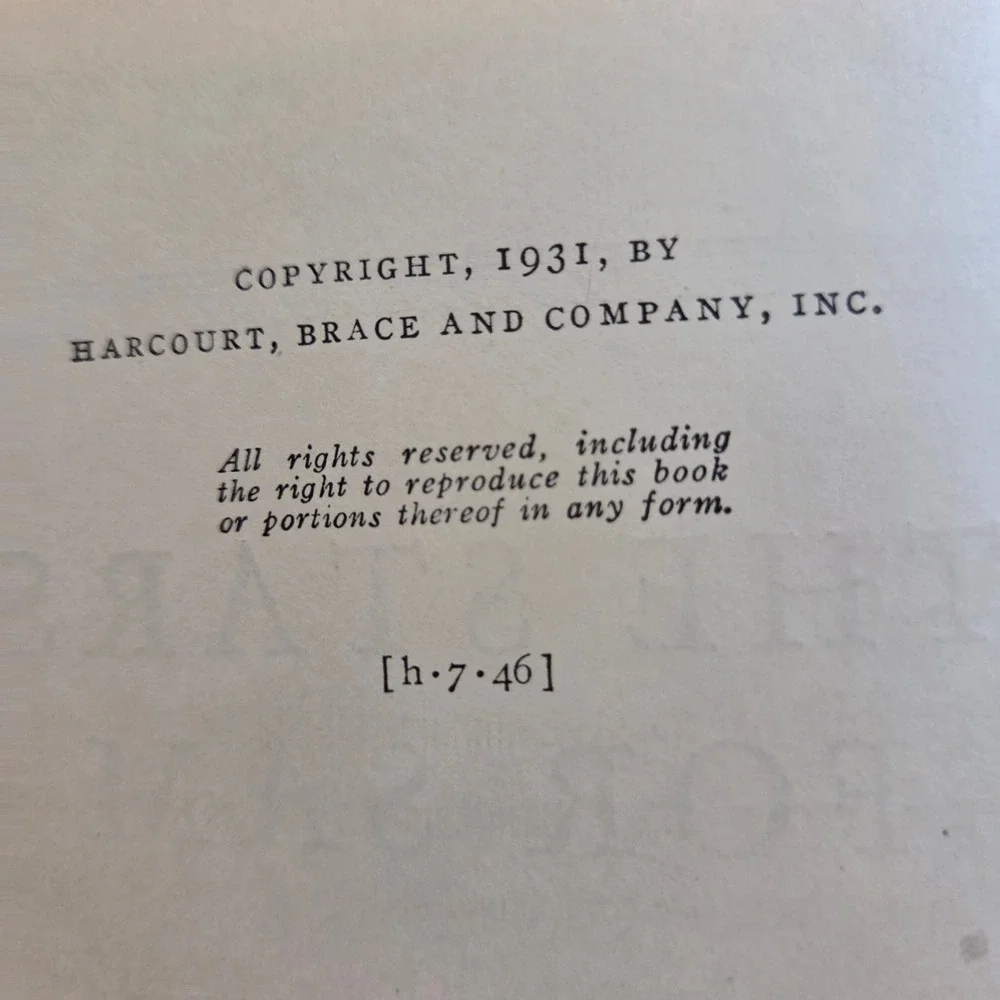 Harcourt Brace The Stars for Sam W Maxwell Reed 1946 Astronomy‎ Hardcover Book
